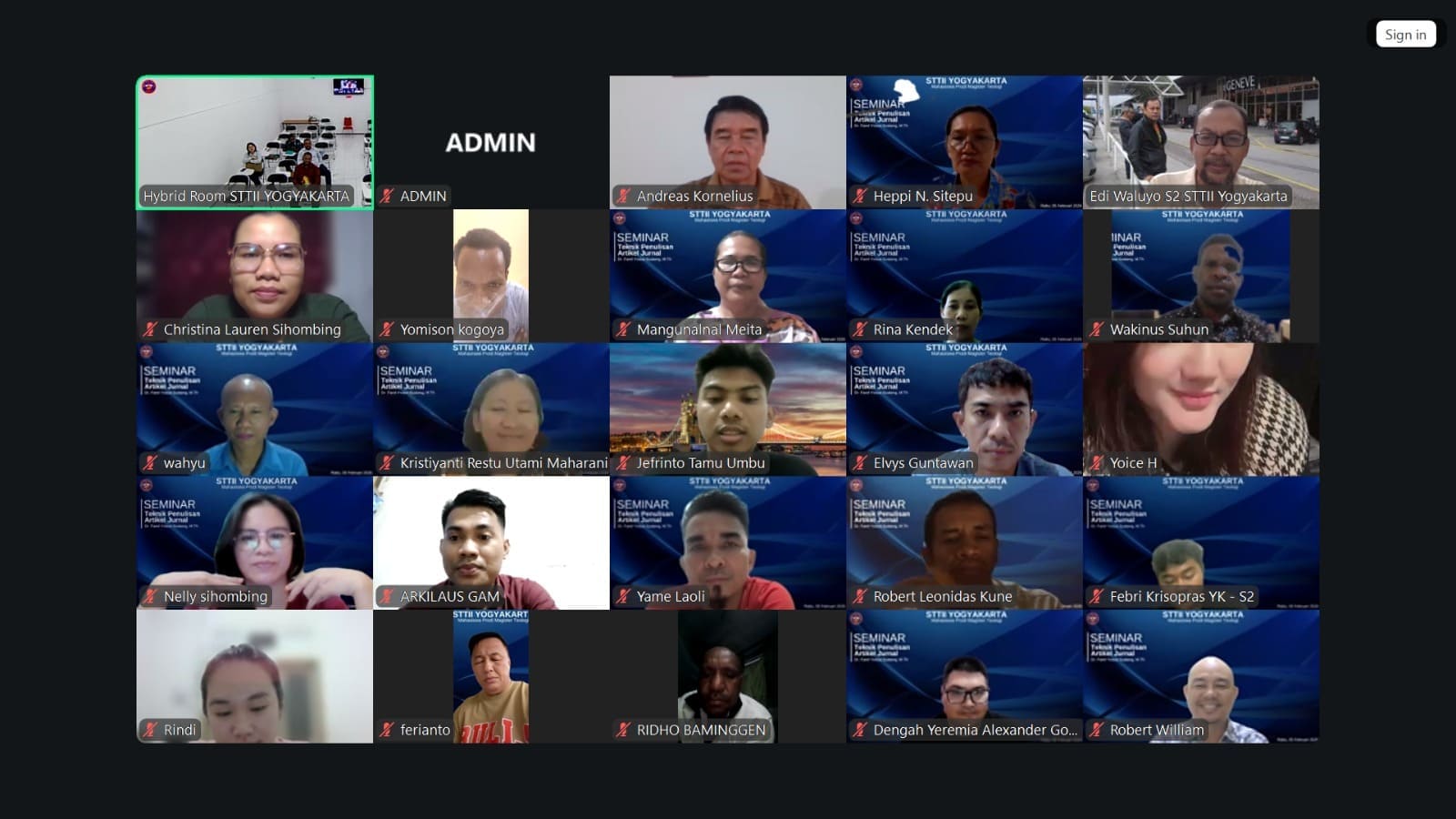 STTII Yogyakarta Gelar Seminar Teknik Penulisan Artikel Jurnal untuk Mahasiswa Pascasarjana